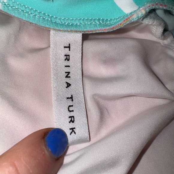 Trina Turk Women's Long Sleeve Zip Front swimsuit - Picture 6 of 12